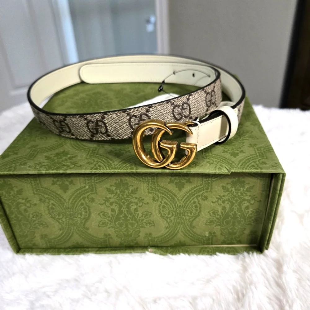 Gucci - GG Supreme leather belt BNWB